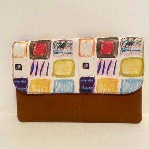 Abigail Riggs Annie Oakley Riggs & Riggs Leather Clutch Rare Limited Edition